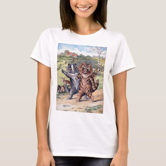 T-shirt Match de golf, Louis Wain (Devant)