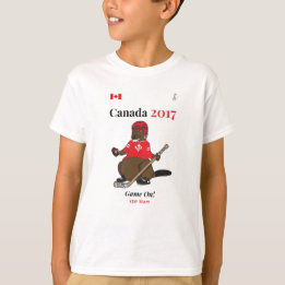 T-shirt Match de hockey de castor du Canada 150 en 2017