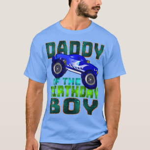 T-shirt Match Mens Daddy of the Birthday Boy Monster Truck