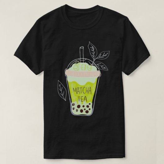 T-shirt matcha bulle thé 5 (Design devant)