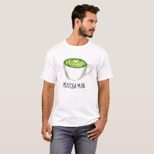 T-shirt Matcha (Macho) Homme Japonais Thé Vert Latte Zen