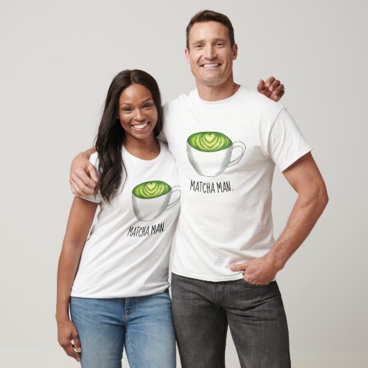 T-shirt Matcha (Macho) Homme Japonais Thé Vert Latte Zen (Unisexe)