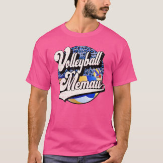 T-shirt Matchine de la famille de volleyball Vintage de Me