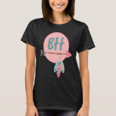 T-shirt Matching Bff Best Friends Forever Girls Boho Match (Devant)
