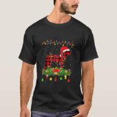 T-shirt Matching Buffalo Plaid Boston Terrier Dog Christma (Devant)