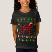 T-Shirt Matching Buffalo Plaid Ugly Labrador Retriever Dog (Devant)