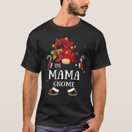 T-shirt Matching Family Fundy The Mama Gnome Christmas Gro (Devant)