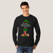 T-shirt Matching Family Group I'm The Favorite Elf Christm (Devant entier)