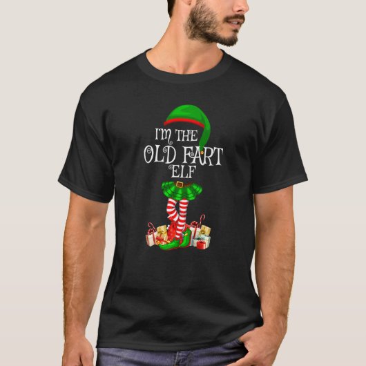 T-shirt Matching Family Group I'm The Old Fart Elf Christm (Devant)