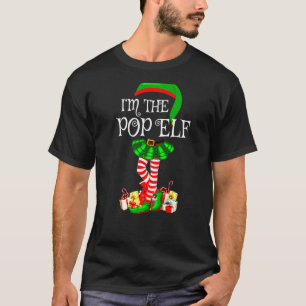 T-shirt Matching Family Group I'm The Pop Elf Christmas