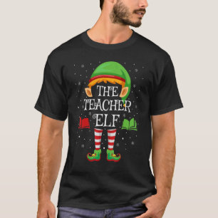 T-shirt Matching Family Group The Teacher Elf Christmas