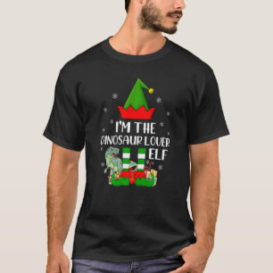 T-shirt Matching Family I'm The Dinosaur Elf Christmas