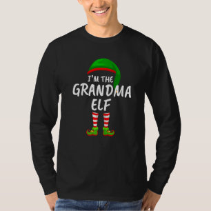 T-shirt Matching Family I'm The Grand'm Elf Christmas