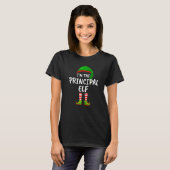 T-shirt Matching Family I'm The Principal Elf Christmas (Devant entier)