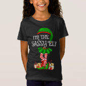 T-Shirt Matching Family I'm The Sassy Elf Christmas (Devant)