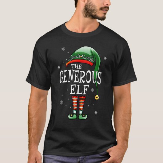 T-shirt Matching Family The Generic Elf Christmas (Devant)