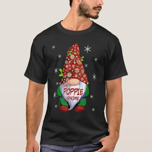 T-shirt Matching Family The Poppie Gnome Christmas Pj Gro (Devant)