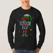 T-shirt Matching Family The Vendor Elf Christmas (Devant)