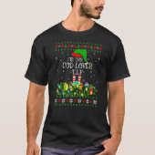 T-shirt Matching Family Ugly Je suis The Cod Elf Christmas (Devant)