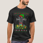 T-shirt Matching Family Ugly Je suis The Swan Elf Christma (Devant)