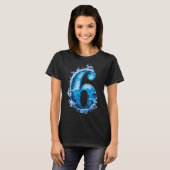 T-shirt Matching Six Seven Flaming Ice Funny Meme 67 Coupl (Devant entier)