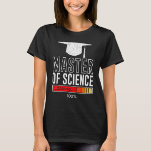 T-shirt Mater of Science chargement prêt Masters diplôme