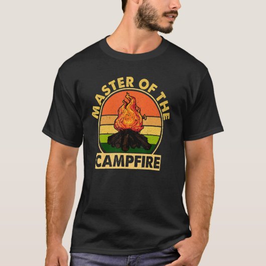 T-shirt Mater Of The Campfire Camping (Devant)