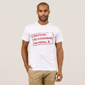 T-shirt Matériel certifié de rapport (Devant entier)