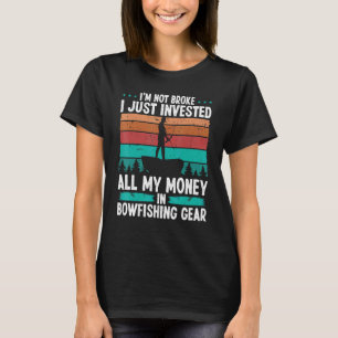 T-shirt Matériel d'arc à pêche J'ai investi mon argent Pêc