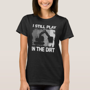 T-shirt matériel de construction gros travaux vintages pou