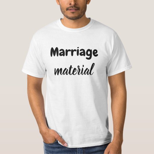 T-shirt matériel de mariage (Devant)