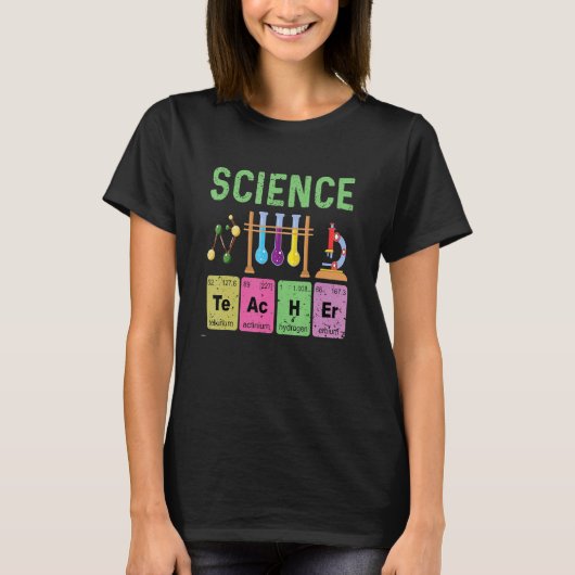 T-shirt Matériel Laboratoire De Chimie Pour Enseignant Sci (Devant)