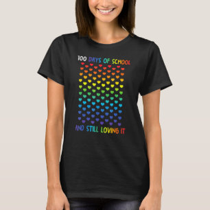 T-shirt Maternelle 100 Jours De Coeurs D'École Enseignant 