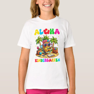 T-shirt Maternelle Aloha Ananas Hawaï Rentree Scolaire