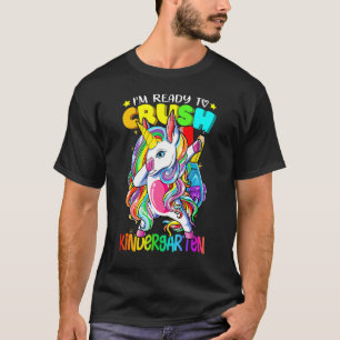 T-shirt Maternelle Crush Licorne Dabbing Retour à l'école
