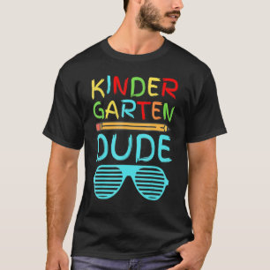 T-shirt Maternelle Dude Pencil Première Jour École Bleu