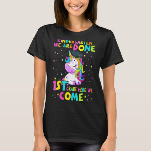 T-shirt Maternelle Graduation Magique Unicorne Pour Filles