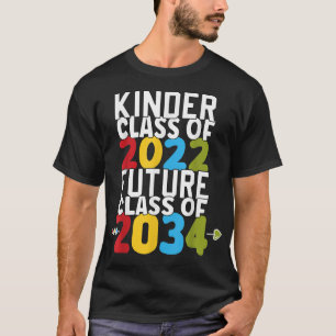 T-shirt Maternelle Graduation Tee Kinder Class Of 2022 F