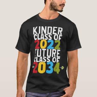 T-shirt Maternelle Graduation Tee Kinder Class Of 2022 F
