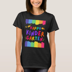 T-shirt Maternelle Heureuse Arc-en-ciel Premier Jour de la