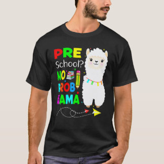 T-shirt Maternelle Pas De Problème Lama Enseignant Élève R