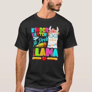 T-shirt Maternelle Pas de problème Lama Premier jour de re