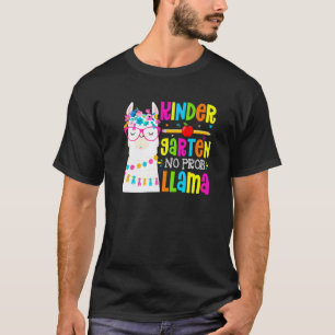 T-shirt Maternelle Sans Problème Lama Élève Premier Jour D
