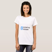 T-shirt Maternité sobère de 8 mois (Devant entier)
