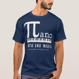 T-shirt Math and Music Inspired Design