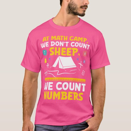 T-shirt Math Camp Math Camper Mathematician Camping Mathem (Devant)