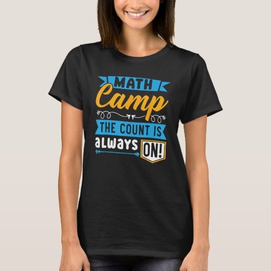 T-shirt Math Camp Mathématicien Camper Mathématiques Campe (Devant)