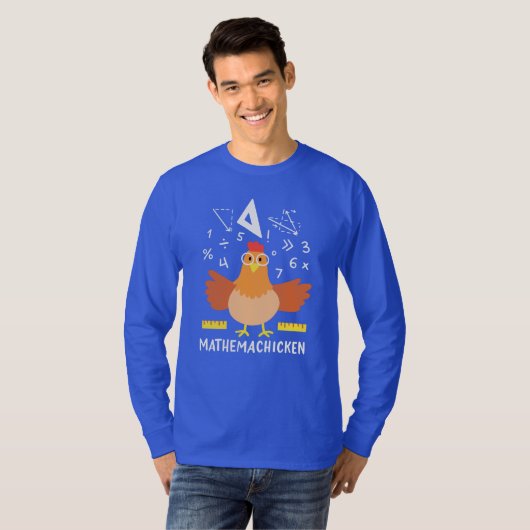 T-shirt Math Chicken Gag Funny Mathemachickicken Enseignan (Devant entier)