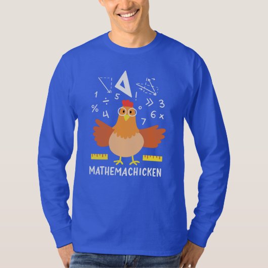 T-shirt Math Chicken Gag Funny Mathemachickicken Enseignan (Devant)