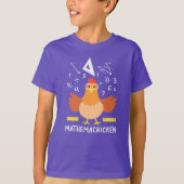 T-shirt Math Chicken Gag Funny Mathemachickicken Nerd (Devant)